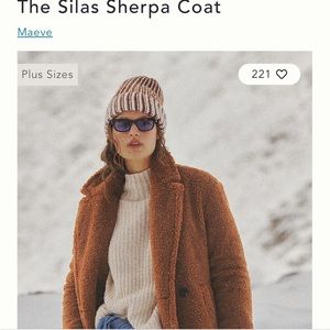 Silas Sherpa coat Maeve